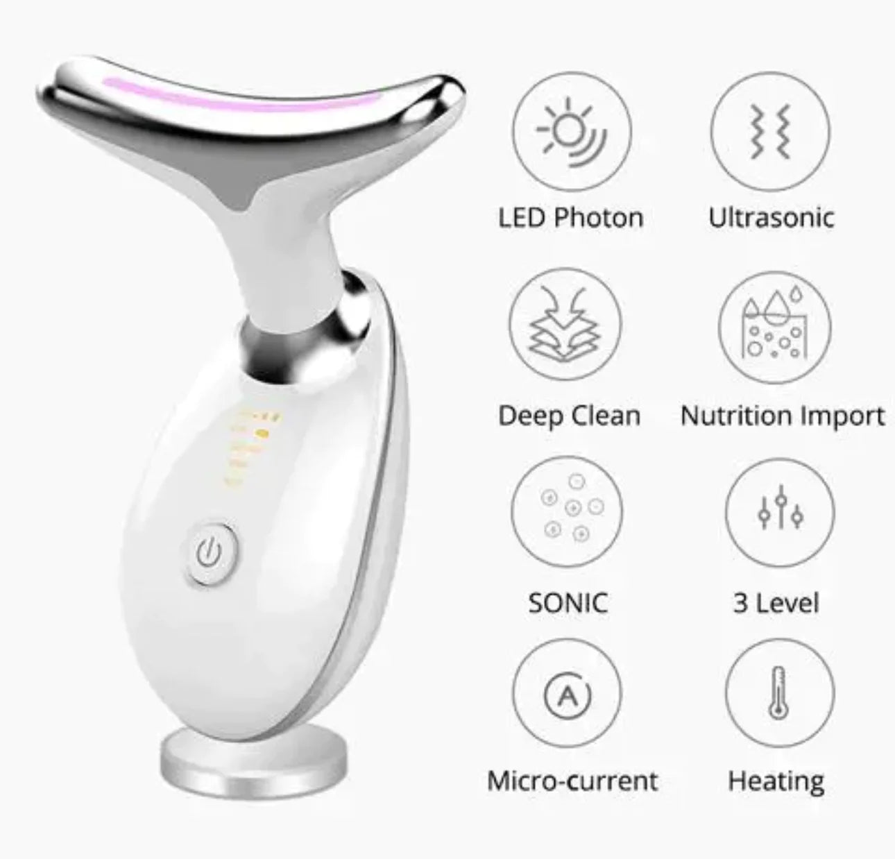 wavy chic beauty facial massager beauty microcurrent facial device
