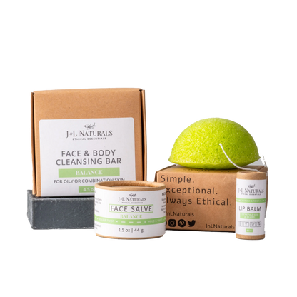 J&L Naturals Essentials Skin Regimen Kit (4-Piece Set)