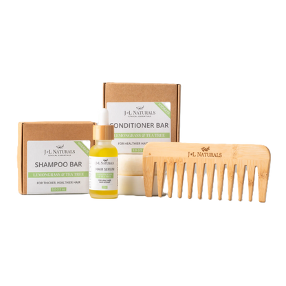 J&L Naturals Essentials Hair Care Kit (4-Piece Set)
