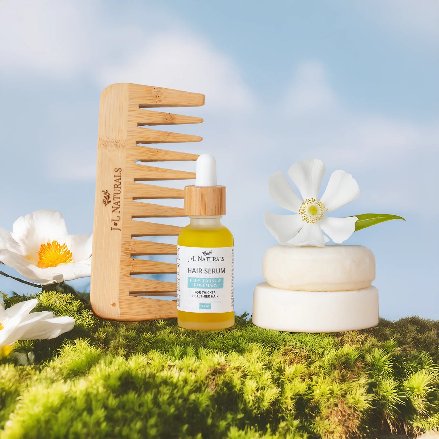 J&L Naturals Essentials Hair Care Kit (4-Piece Set)