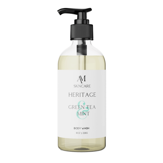 AM Skncare Heritage Green Tea & Mint Body Wash