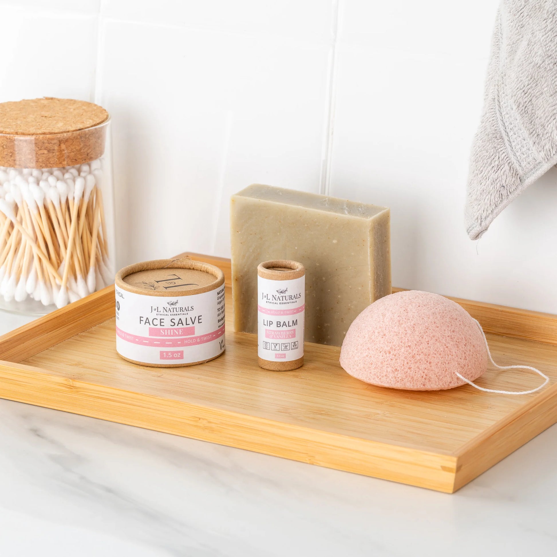 J&L Naturals Essentials Skin Regimen Kit (4-Piece Set)